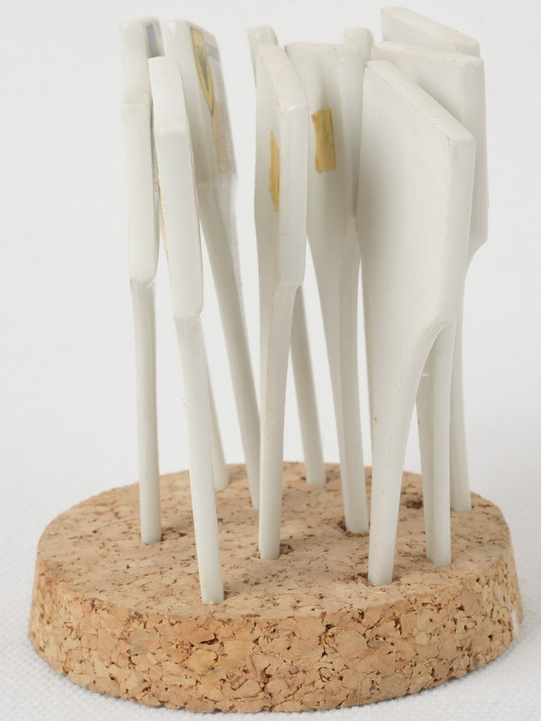 Provence porcelain cheese markers