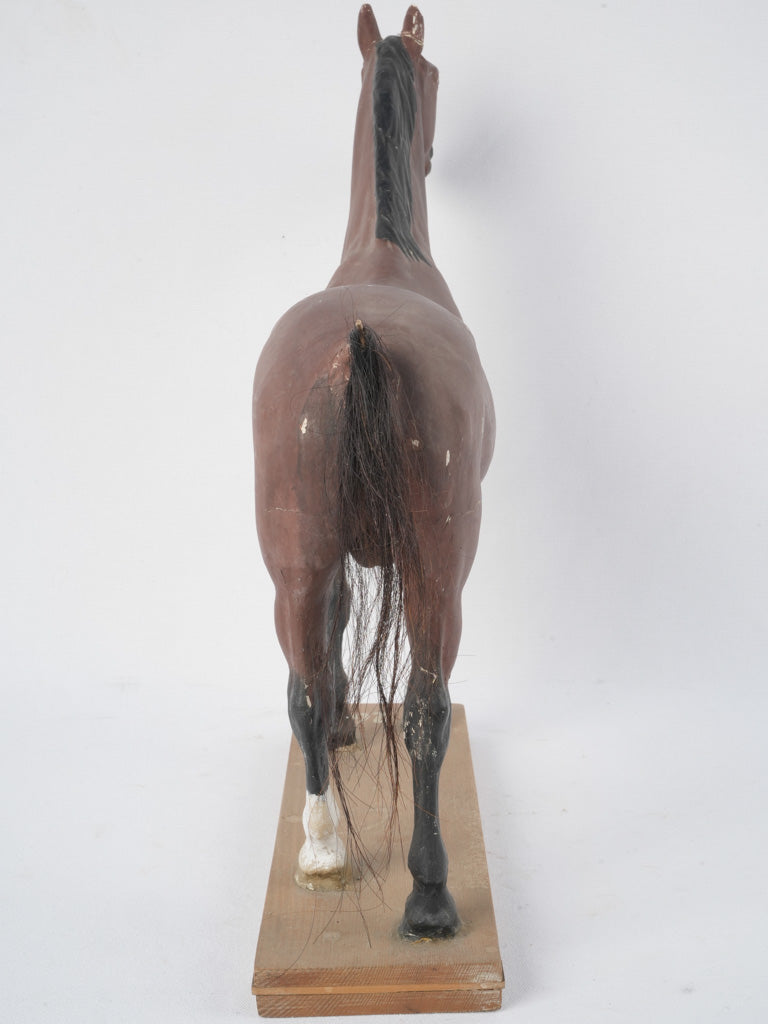 Classic brown and black horse ornament