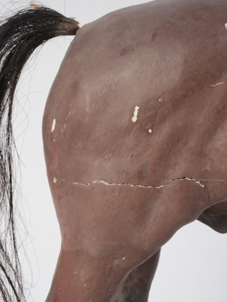 Rustic antique equine sculpture