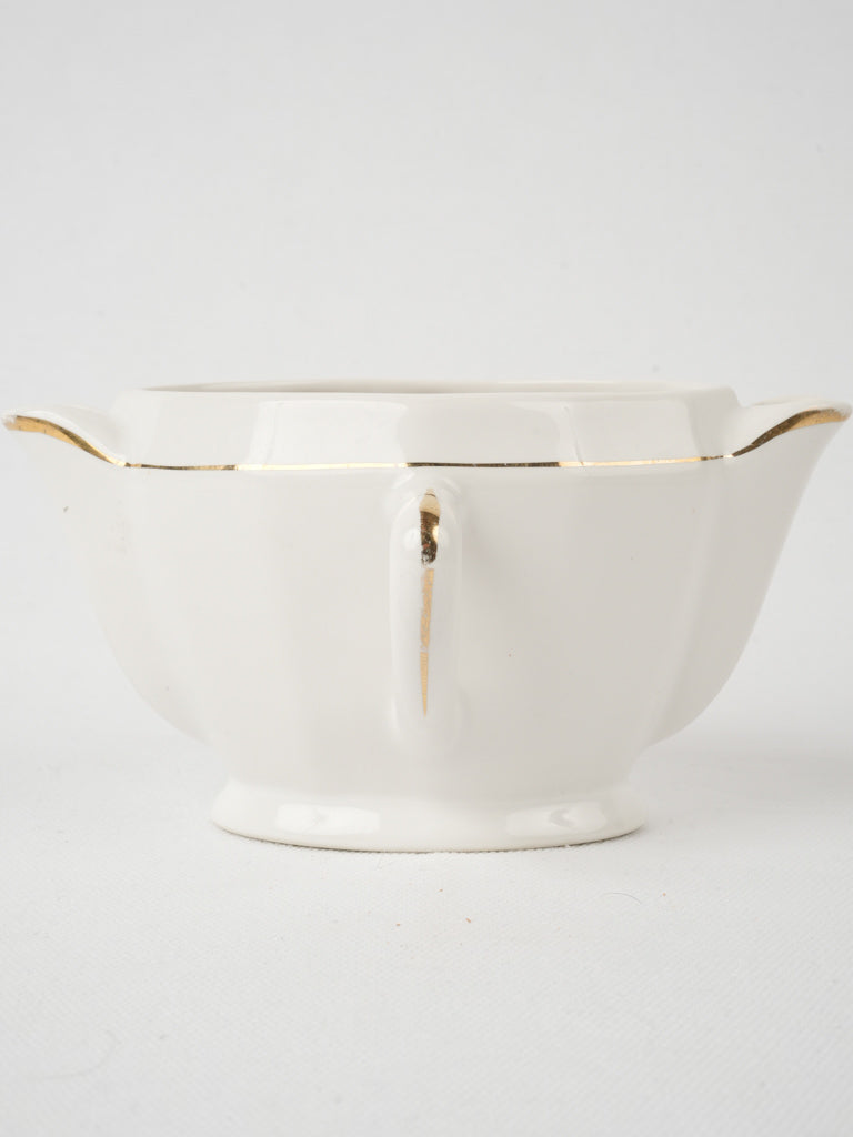 Elegant vintage 'maigre gras' serving piece