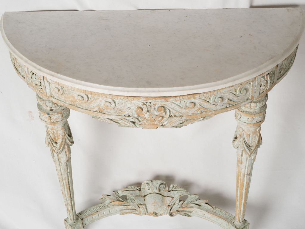 Delicate Neoclassical Wood Console