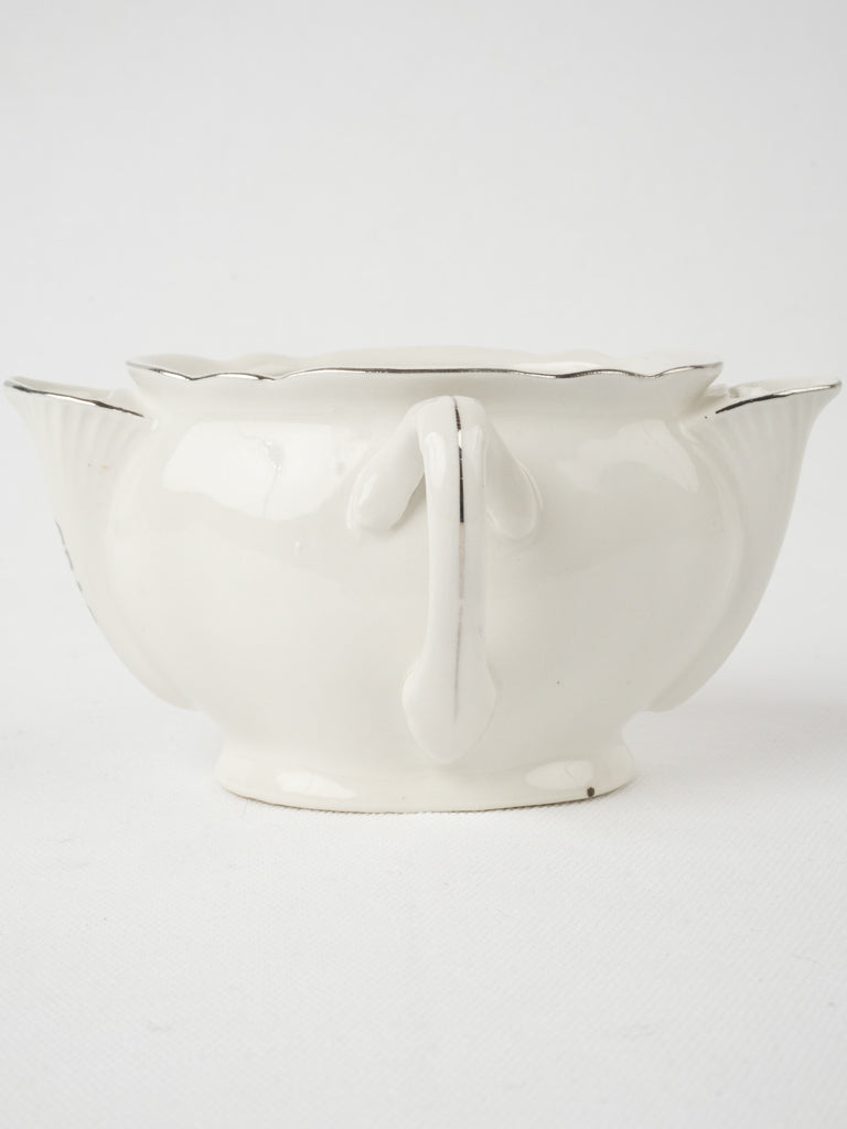 Charming antique 'maigre gras' sauce boat