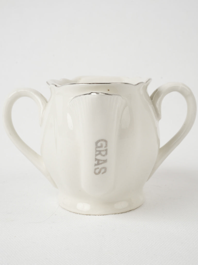 Delicate and rare porcelain sauce boat