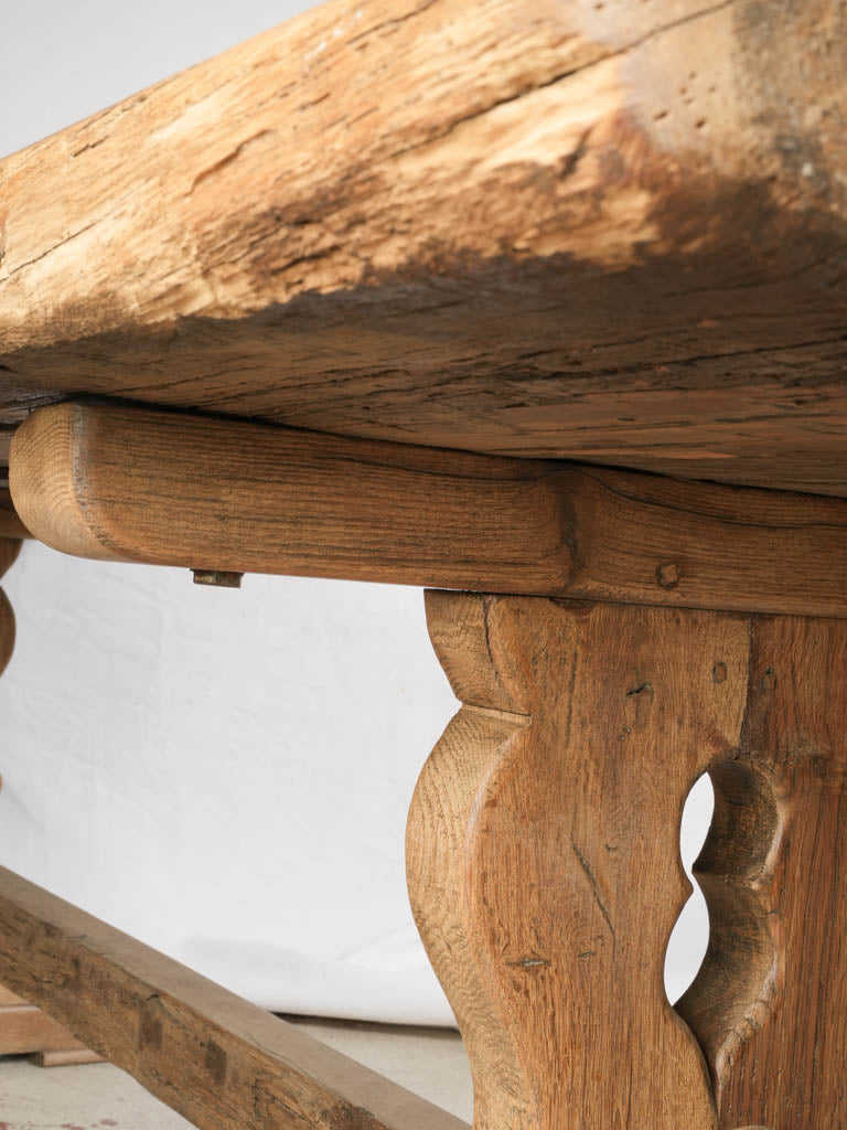 20th Century French Monastery-Style Oak Dining Table - 90½" x 31"