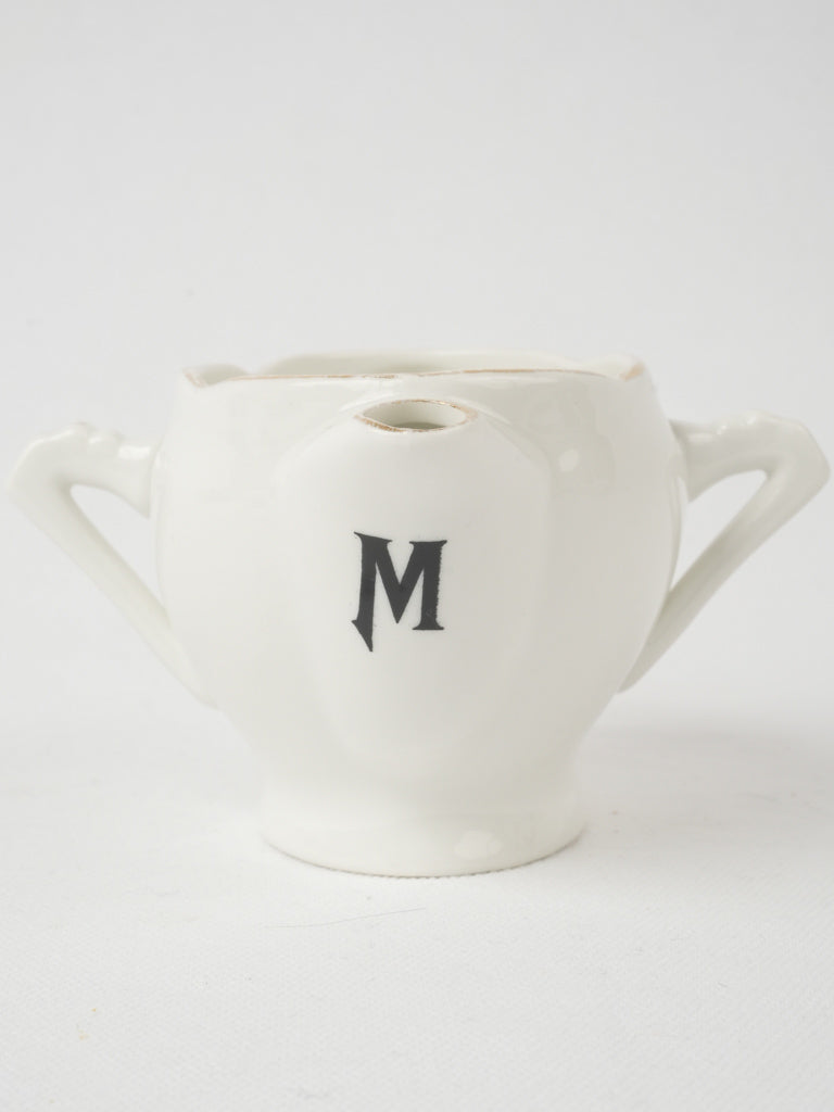 Vintage 'maigre gras' white sauce boat