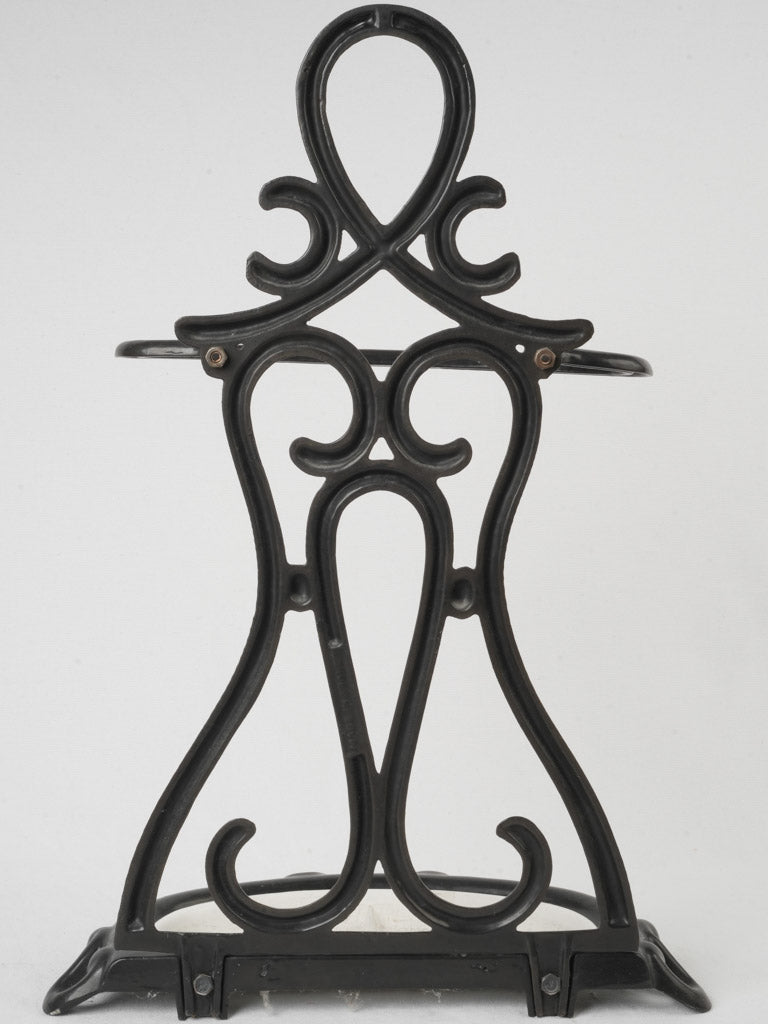 Stylish sculptural iron stand