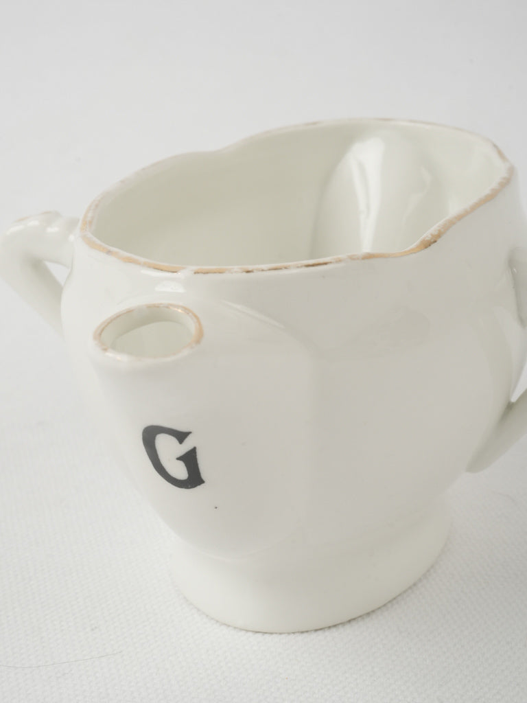 Collectible antique French sauce boat