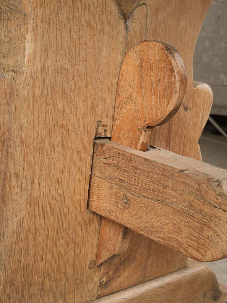 20th Century French Monastery-Style Oak Dining Table - 90½" x 31"