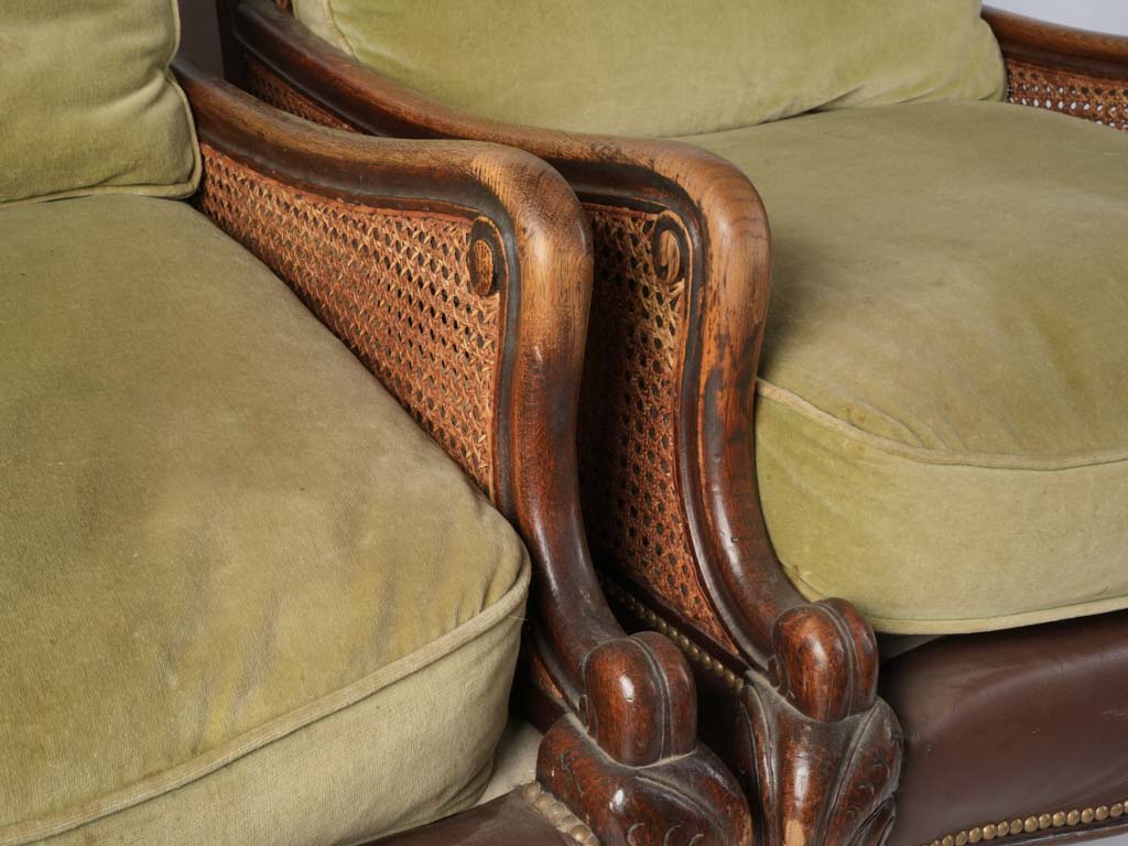 Handsome serpentine crest rail chairs