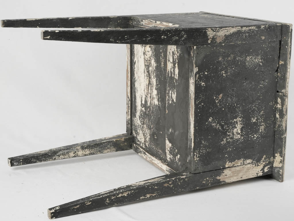 Unique Rustic French Charcoal Nightstand