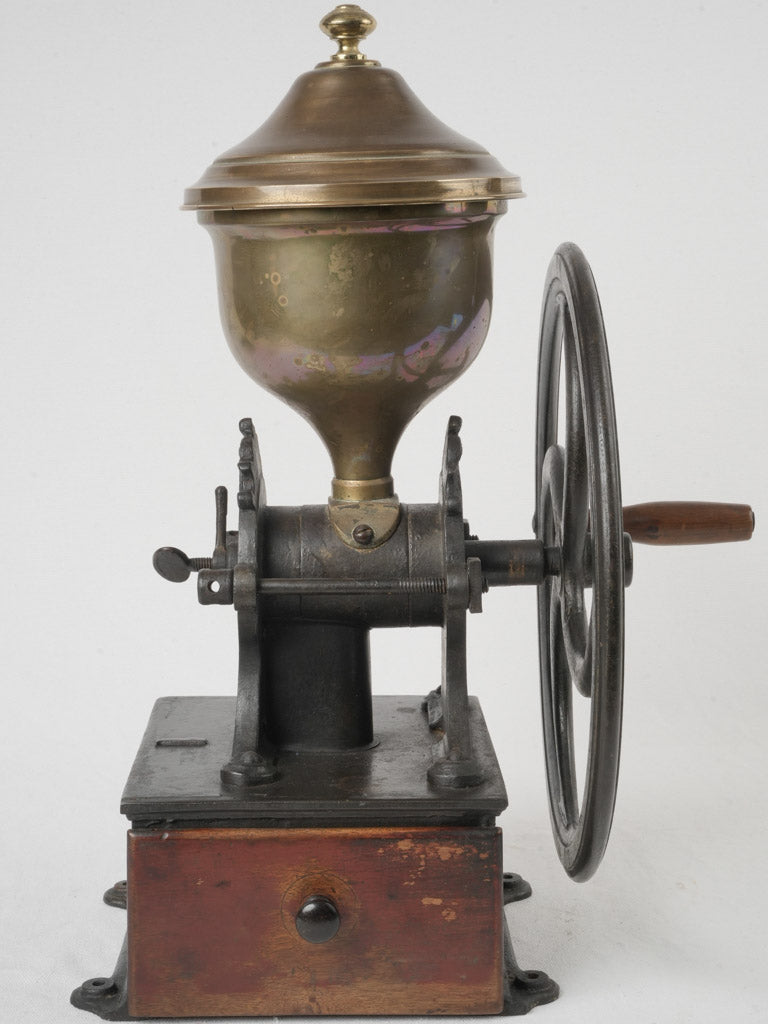 Vintage wooden coffee grinder