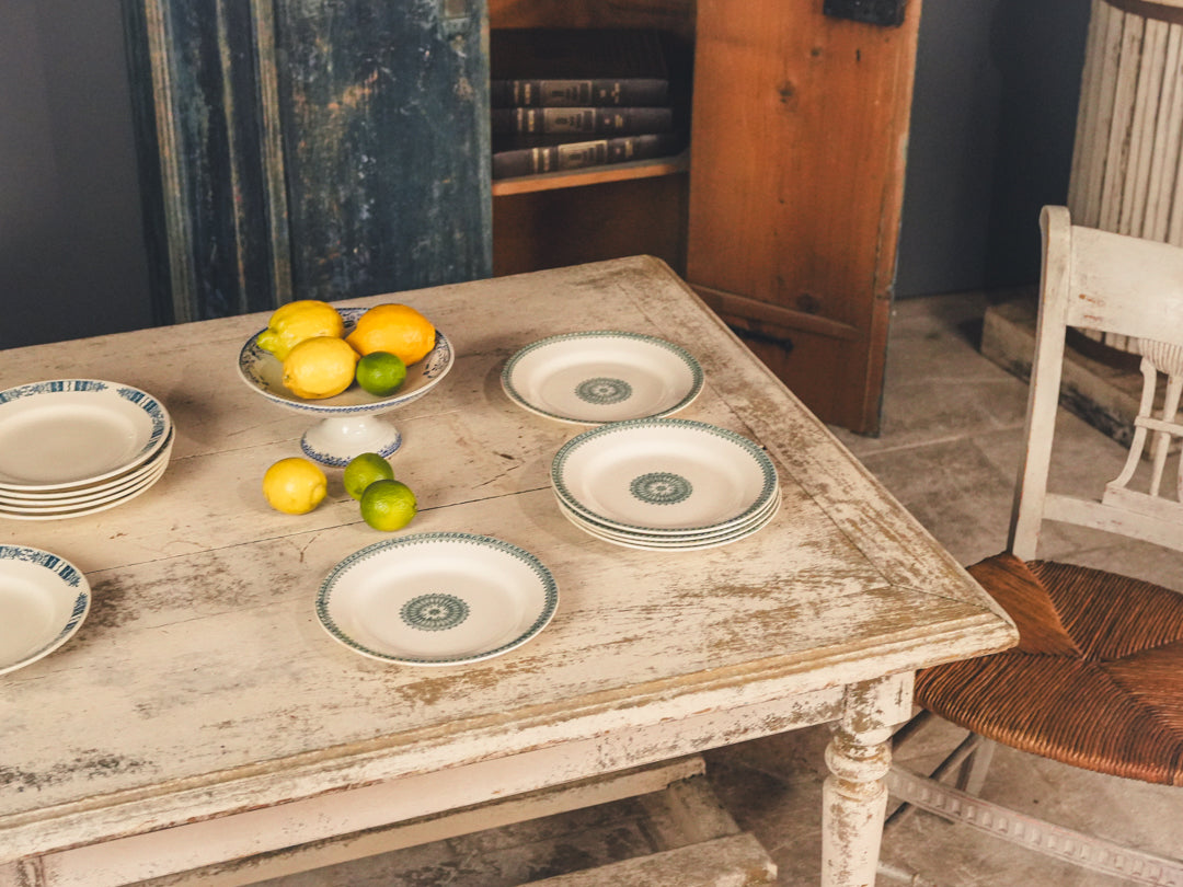 19th-Century French Provincial Drapière Table W/ Rustic Patina - 78"