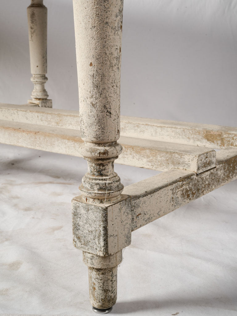 19th-Century French Provincial Drapière Table W/ Rustic Patina - 78"