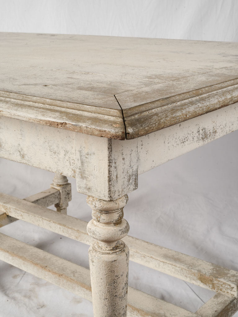 19th-Century French Provincial Drapière Table W/ Rustic Patina - 78"