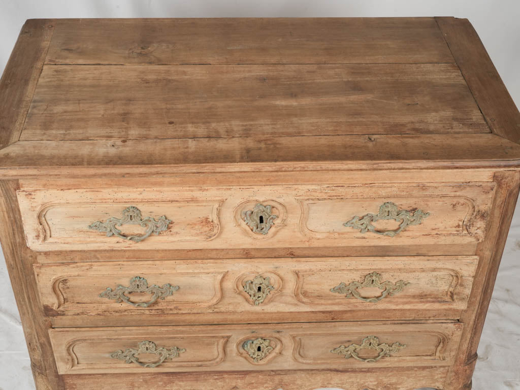 Vintage French walnut commode from the Régence period