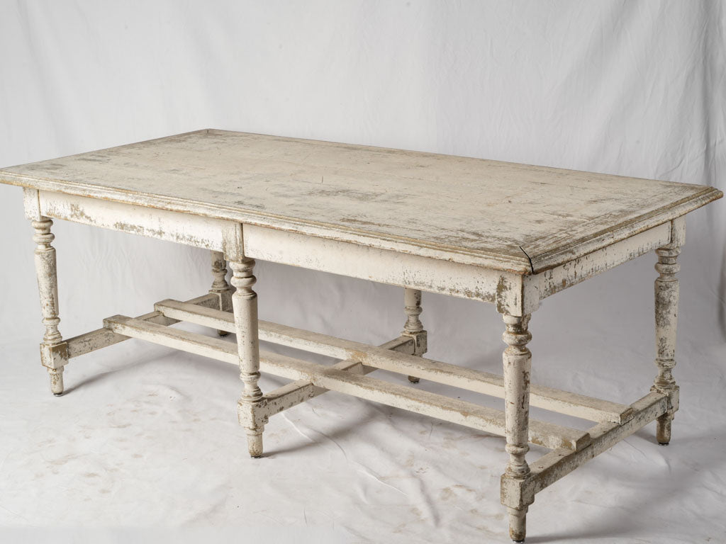 19th-Century French Provincial Drapière Table W/ Rustic Patina - 78"