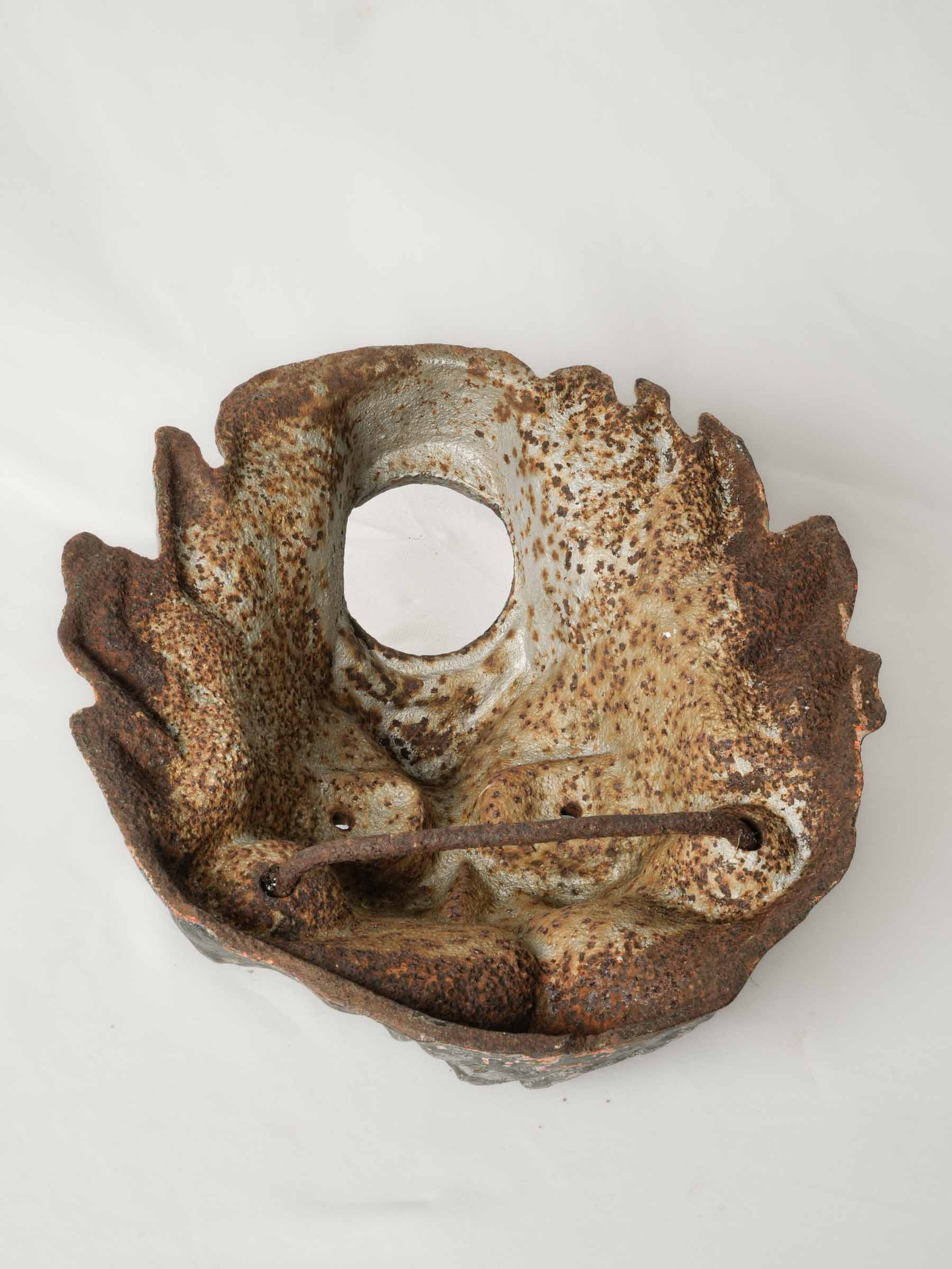 Expressive 19th-Century Cast Iron Lion Fountain Spout - 16½"