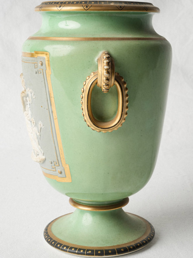 Matte finish cameo-style decoration