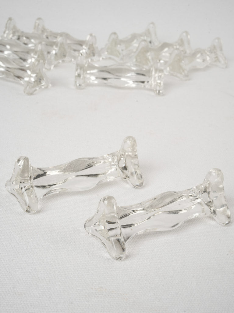 Subtle graceful French glassware