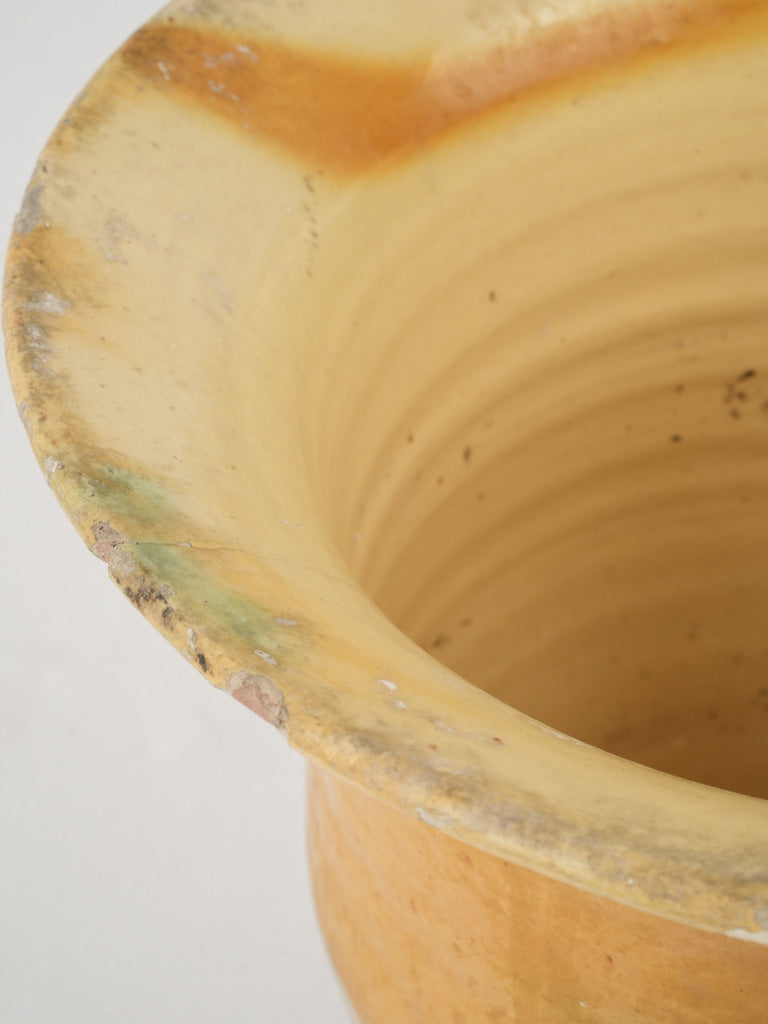 Distressed antique French chamber pot