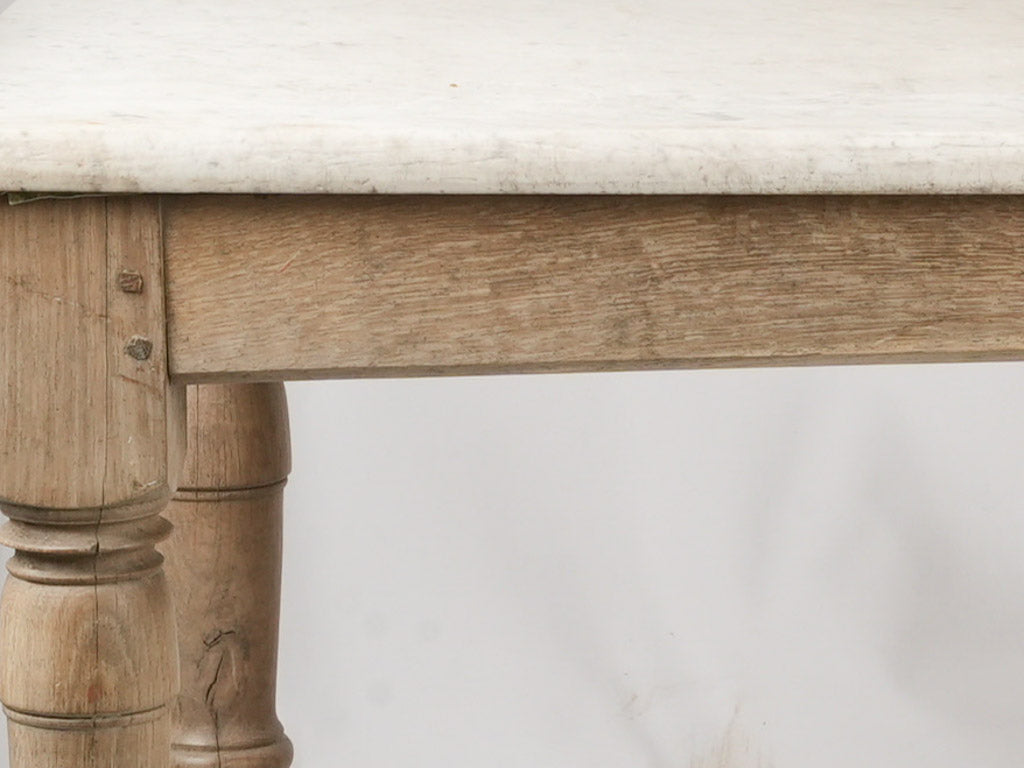 Sophisticated antique Carrara marble table