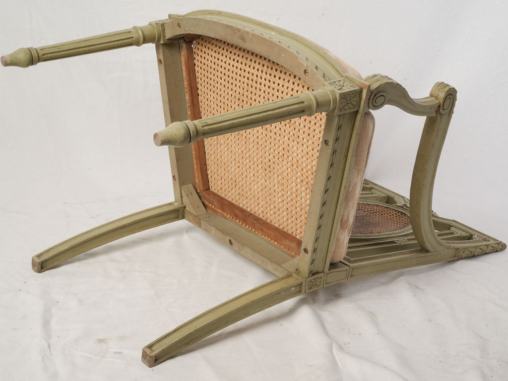 Mid-20th Century Pair of Decorative French Louis XVI Style Accent Chairs - 38¼"