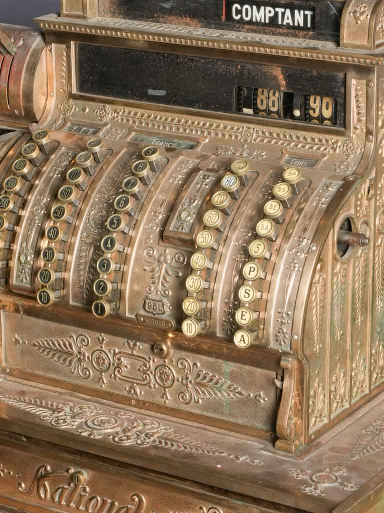 Gilded detailed cash register