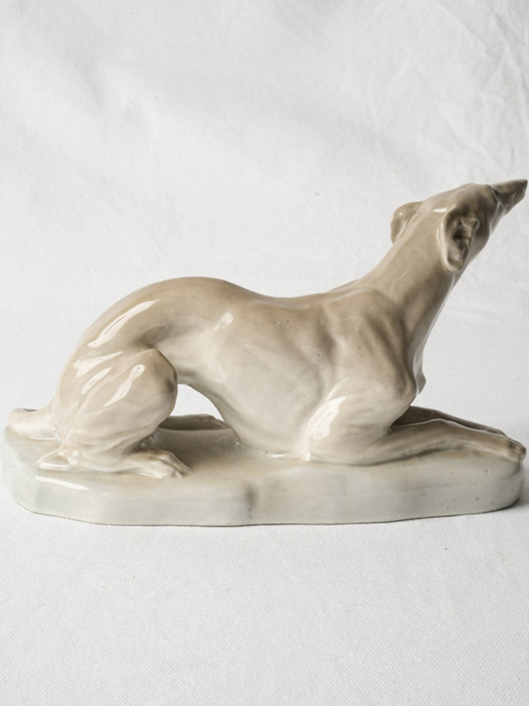 Glossy bone white porcelain statue