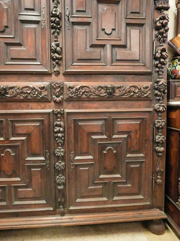 Sculptural presence oak cabinet