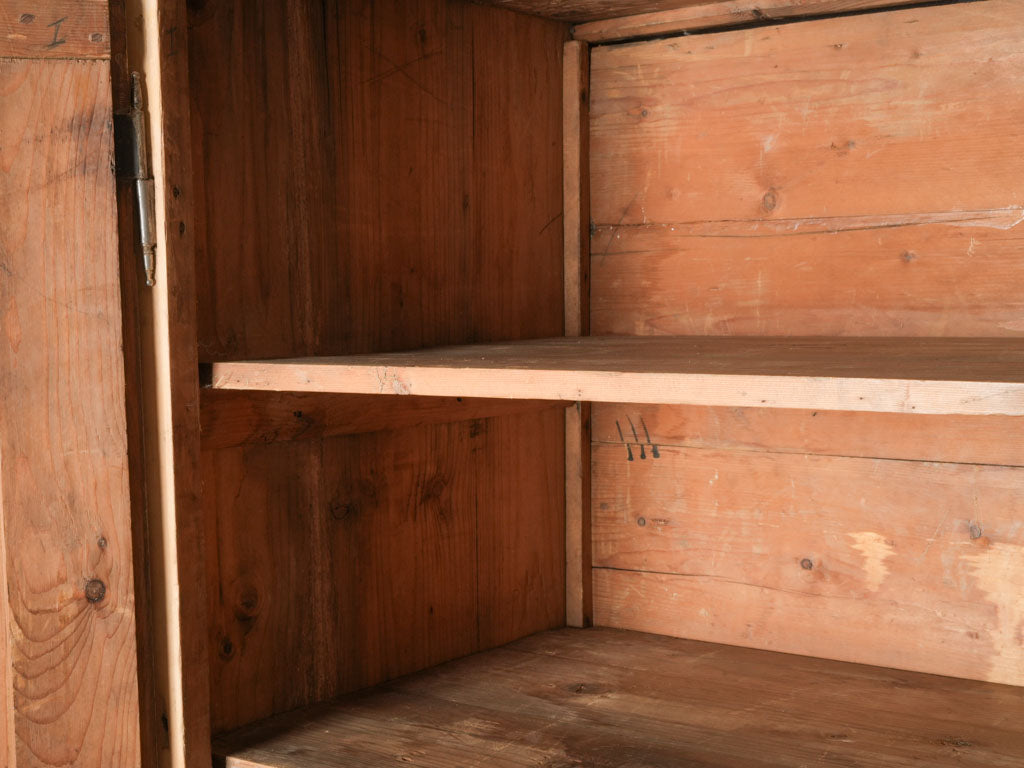 Utilitarian practical 19th-century pantry armoire