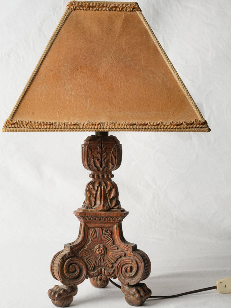 Elegant French altar candle lamp