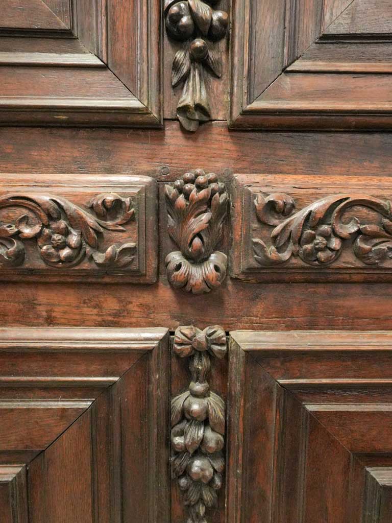 Deep brown oak buffet