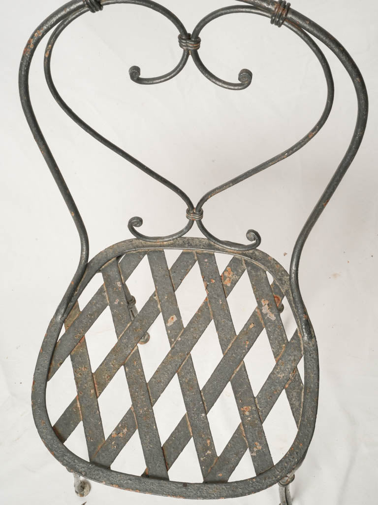 Traditional French bistro patio chairs