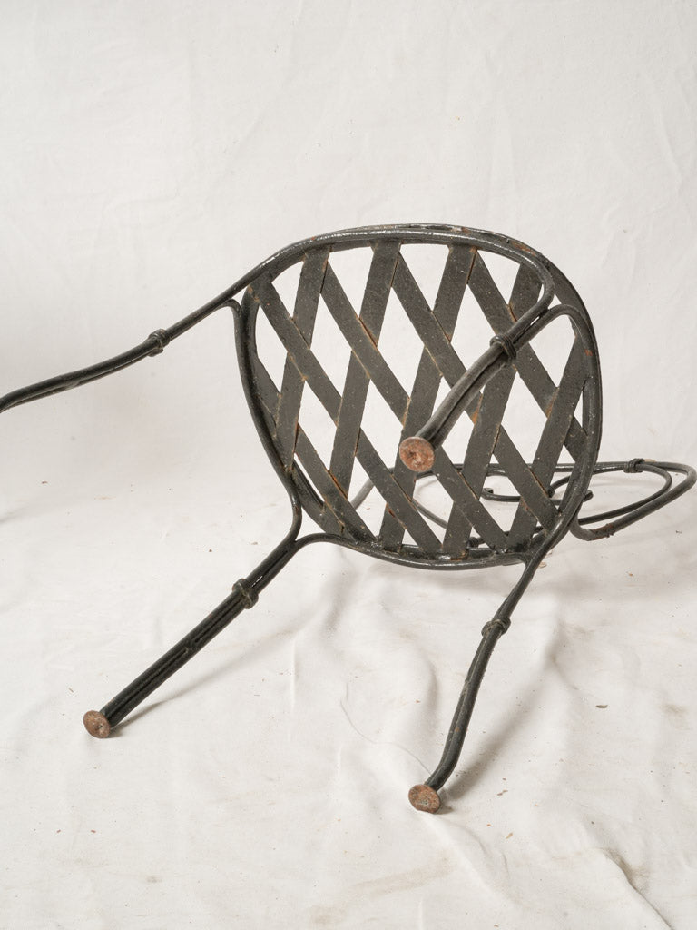 Durable vintage iron bistro seating