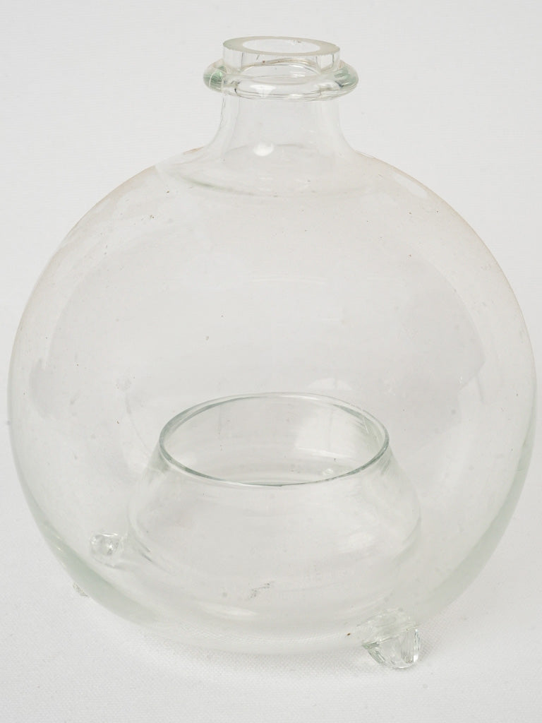 Antique French glass wasp trap