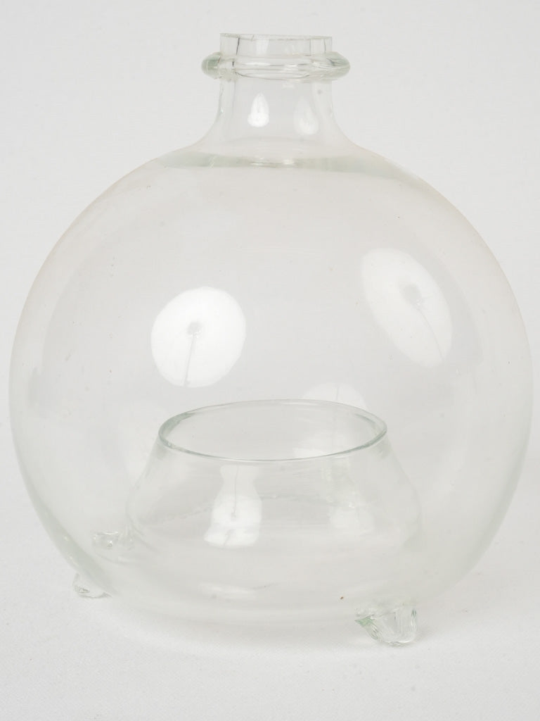 Rustic clear glass wasp trap
