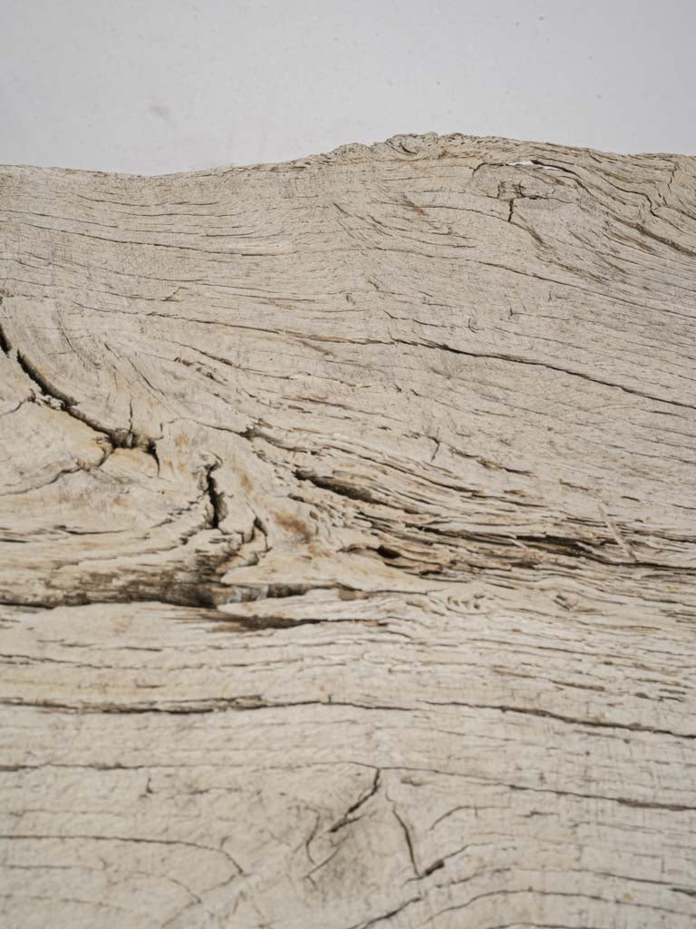 Early to Mid-20th Century Rustic Wooden Bench w/ Sun-Bleached Patina - 51¼"