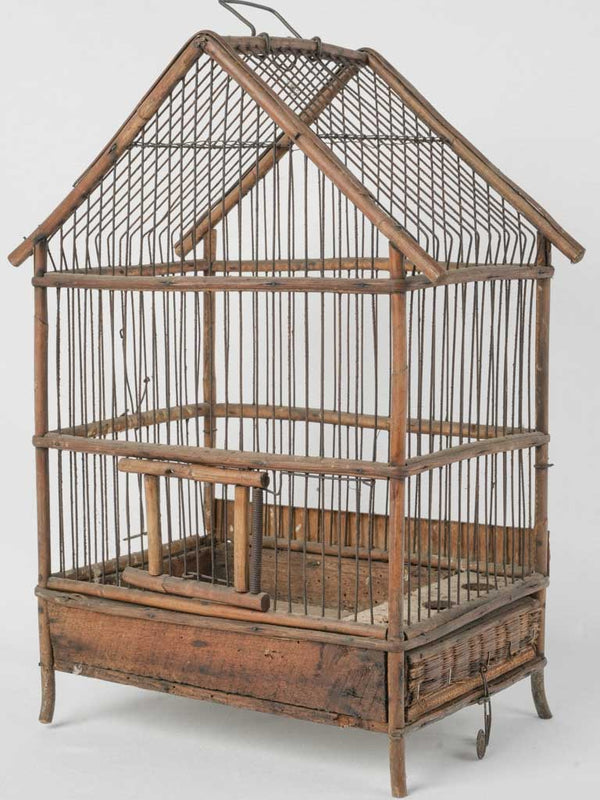 Small antique French birdcage 18½"