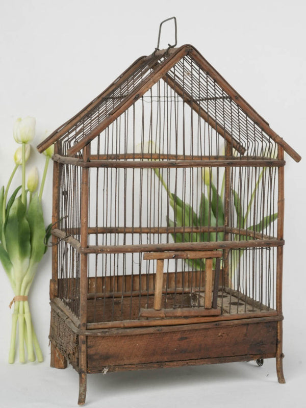 Charming rustic birdcage for sale