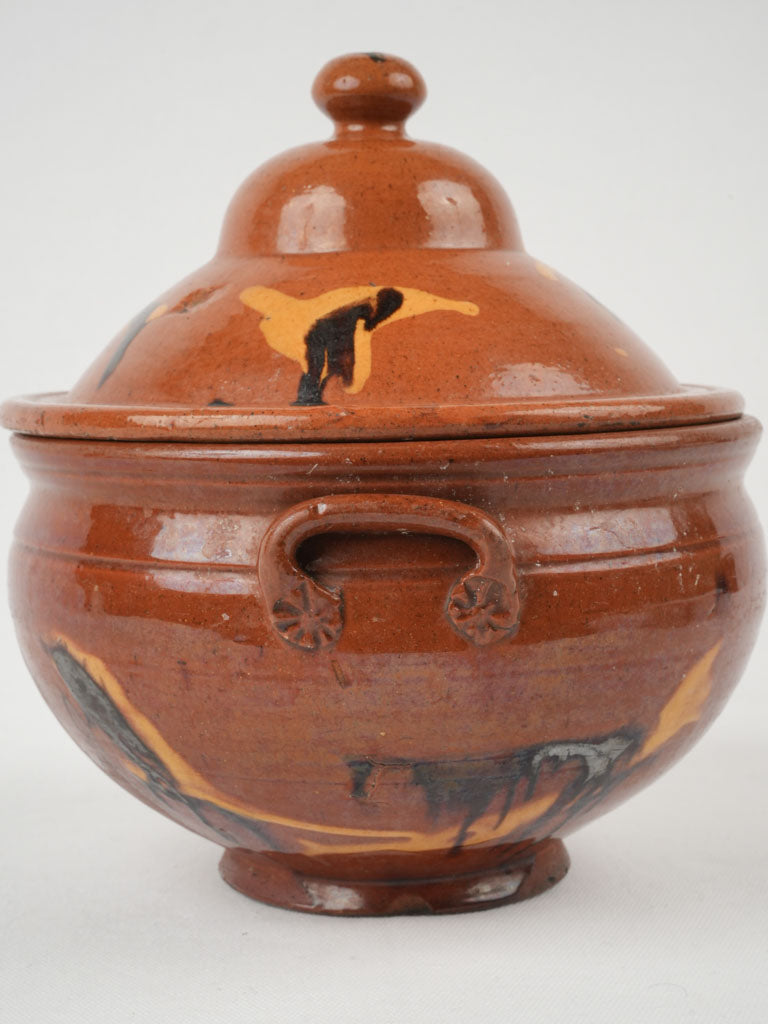 Well-preserved Cinnamon Ocher Soup Tureen