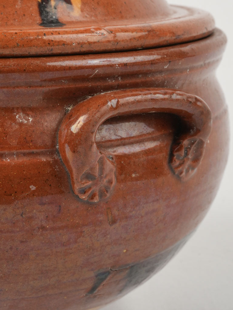 Charming Vintage Cinnamon Ocher Soup Tureen