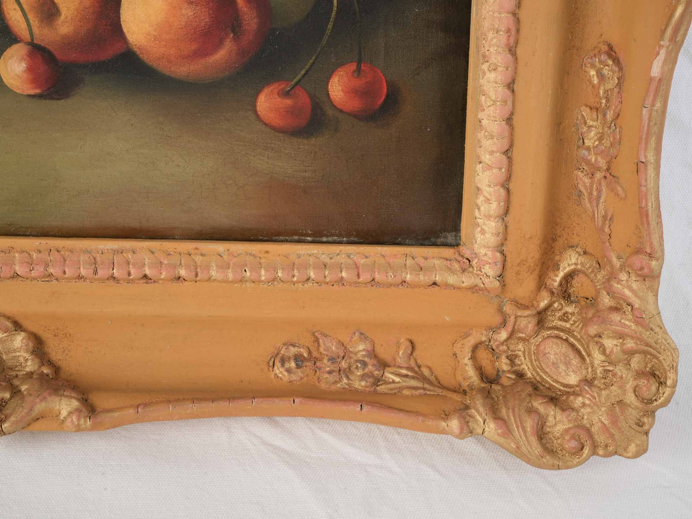 French Still Life with Summer Fruit, Late 19th Century - 23¼" x 28"