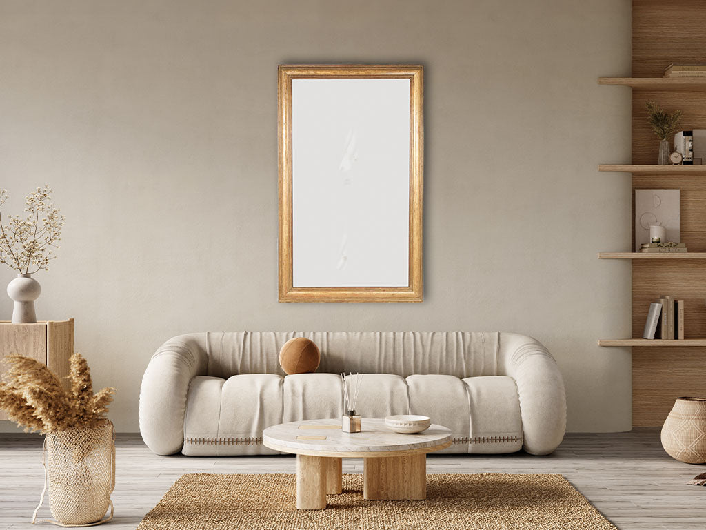 Sophisticated, Original Mercury Glass Mirror