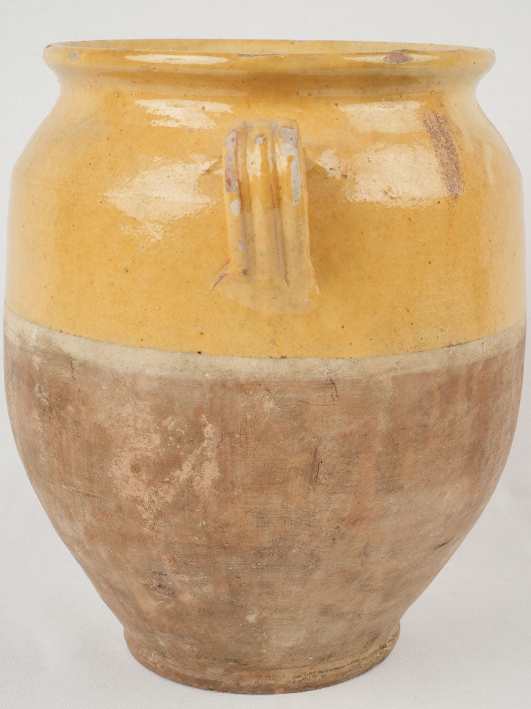 Rustic, patina, French country confit pot