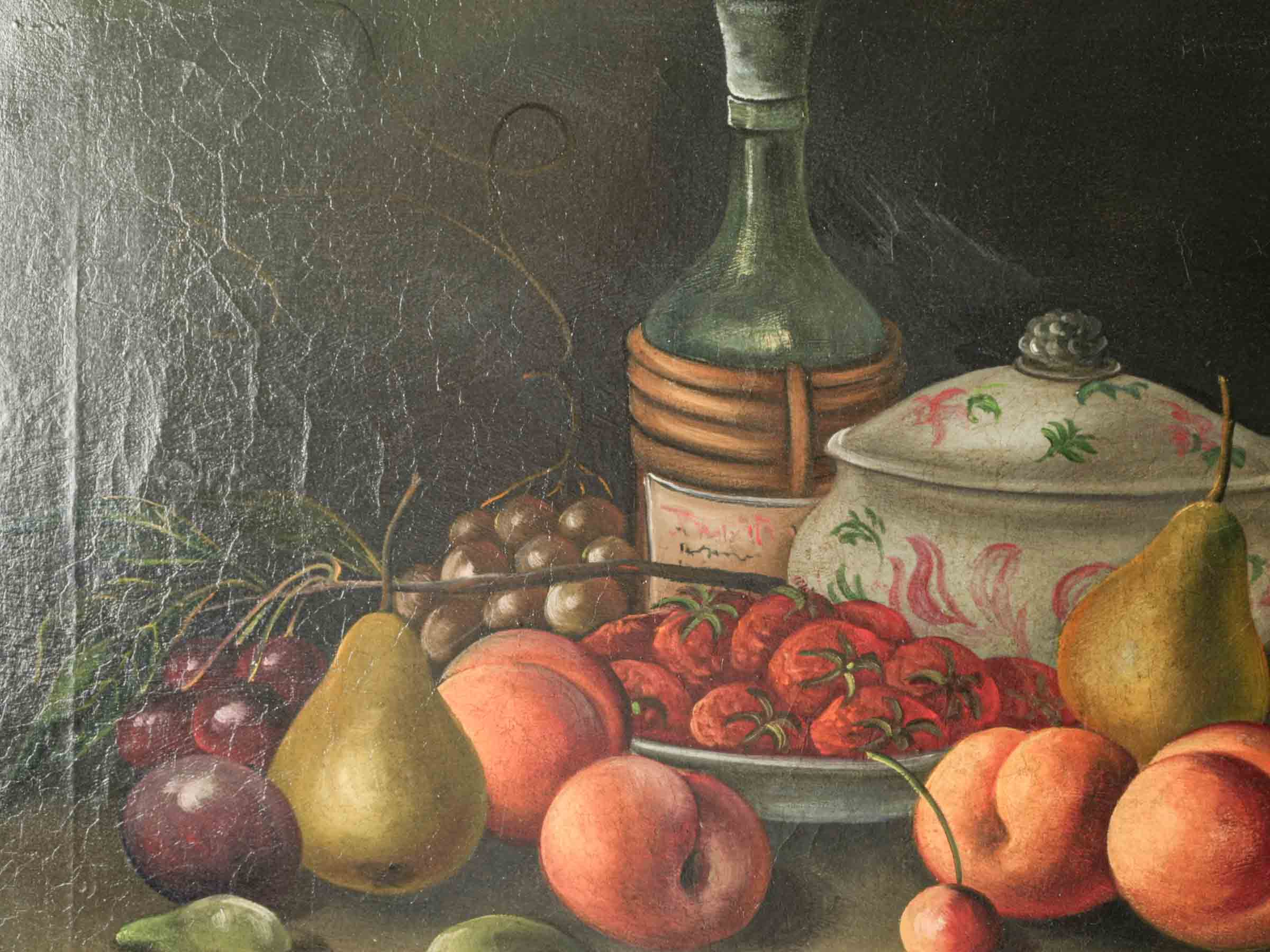French Still Life with Summer Fruit, Late 19th Century - 23¼" x 28"