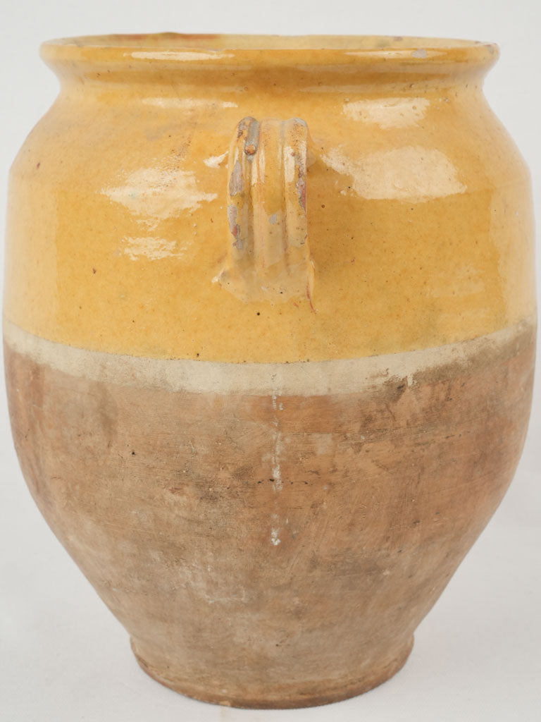 Provencal, heritage, half-glazed confit pot