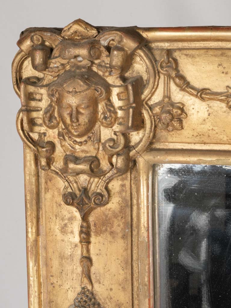 Exquisite Antique Gilt French Mirror