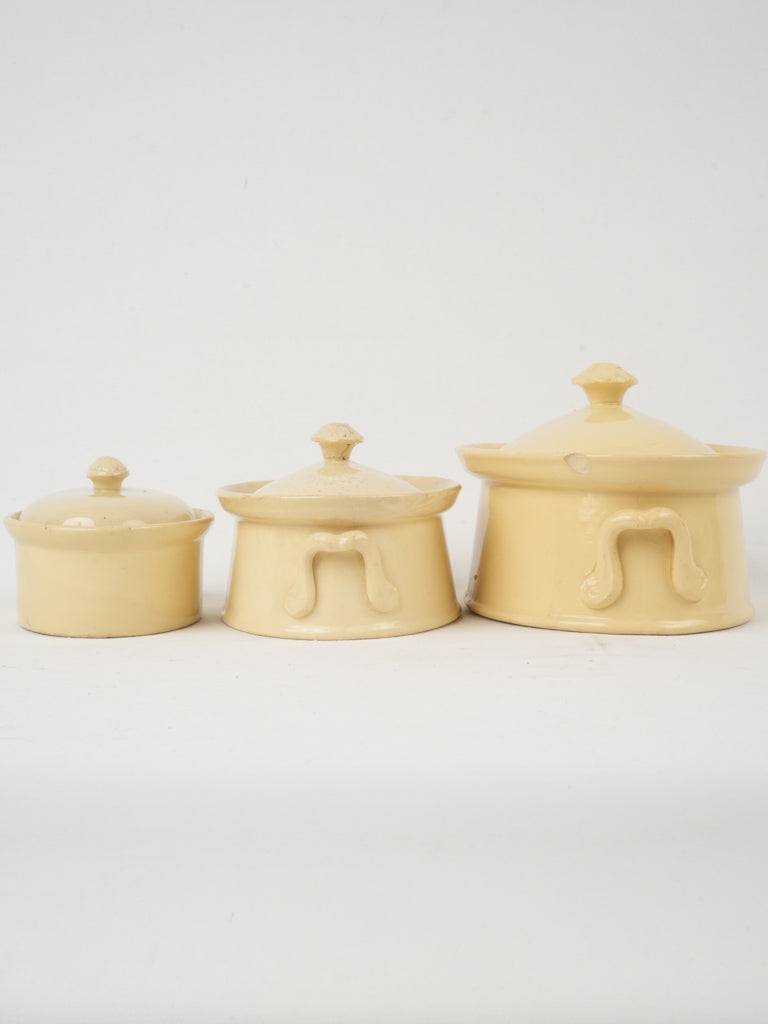 Provencal Pale Yellow Glazed Tureens