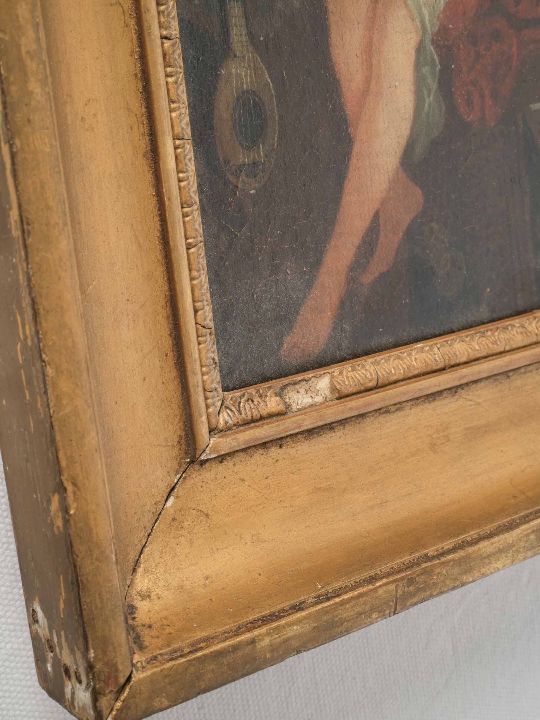Romantic storytelling odalisque canvas.