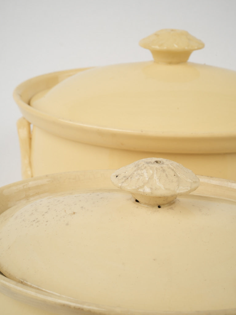 Sarreguemines Oval French Faience Tureens